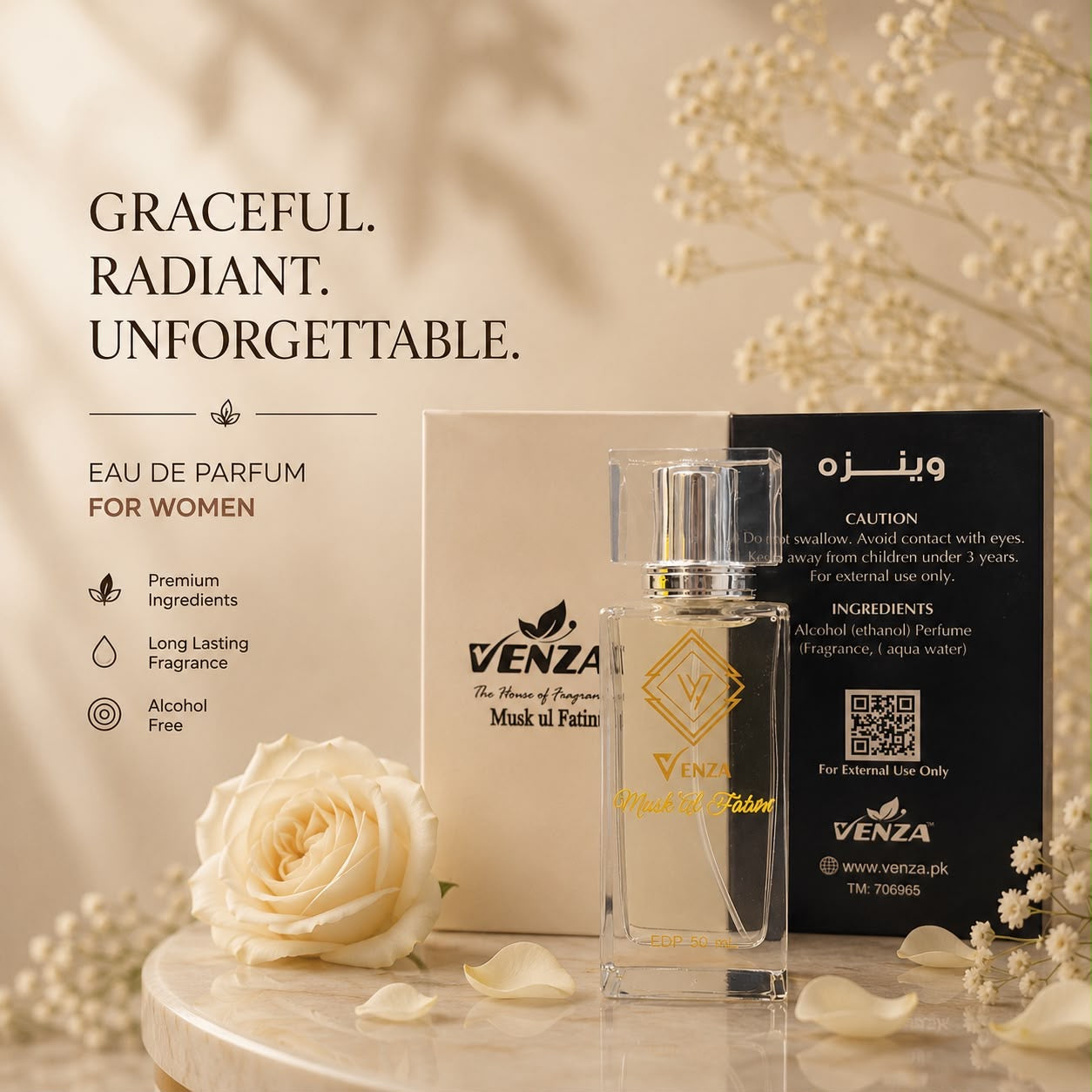 VENZA Musk ul Fatima — Eau De Parfum for Women