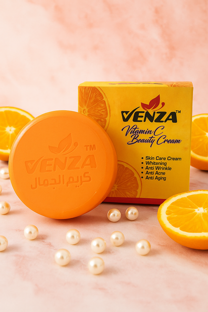 Venza Vitamin C Beauty Cream | Day/Night Cream Free Serum