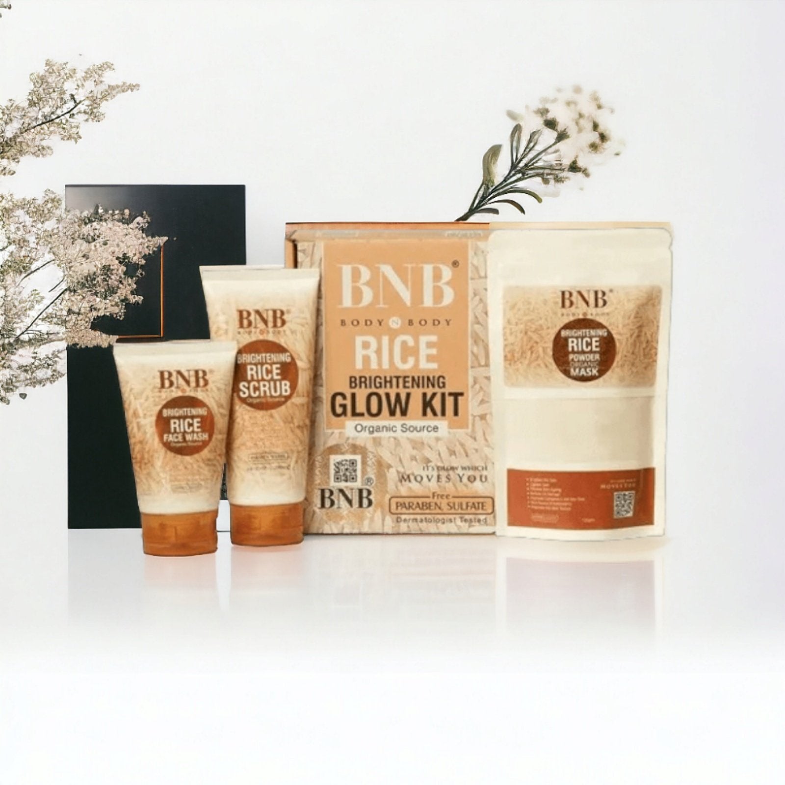 Bnb Rice Brightening Glow Kit