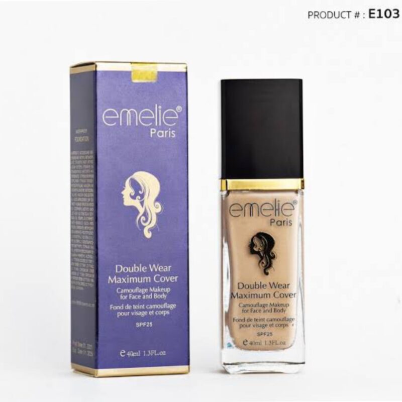 Emelie Double Wear Maximum Cover Water Proof Foundation