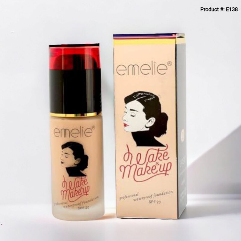 Emelie Wake & Make Up Professional Water Proof Foundation