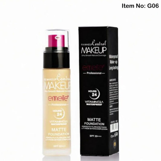Emelie 24 Hours Vitamin A & E Waterproof Matte Foundation