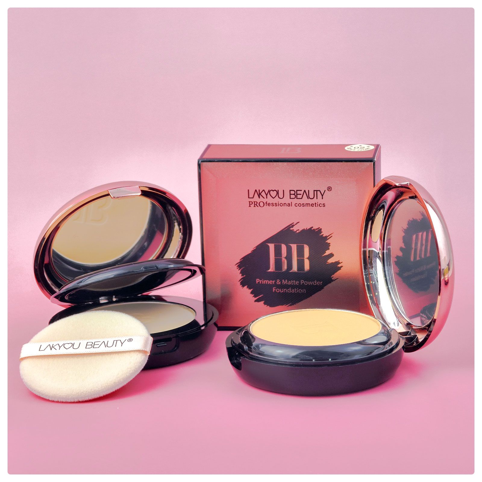 Lakyou Beauty 2IN1 Primer & Matte Powder Foundation