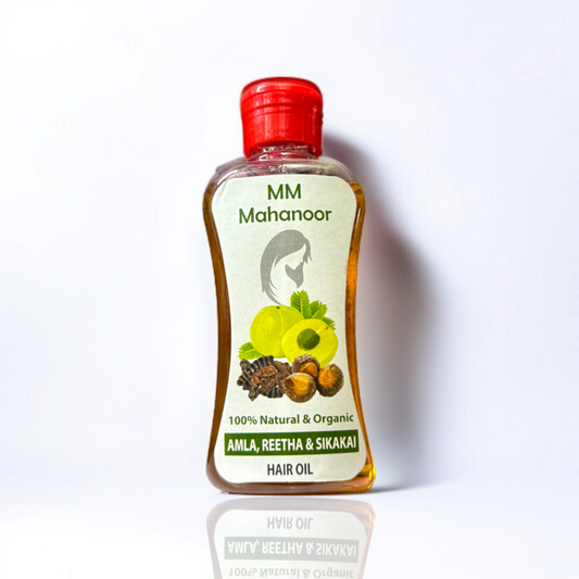 Mahanoor 100% Natural & Organic Amla Reetha & Sikakai Hair Oil