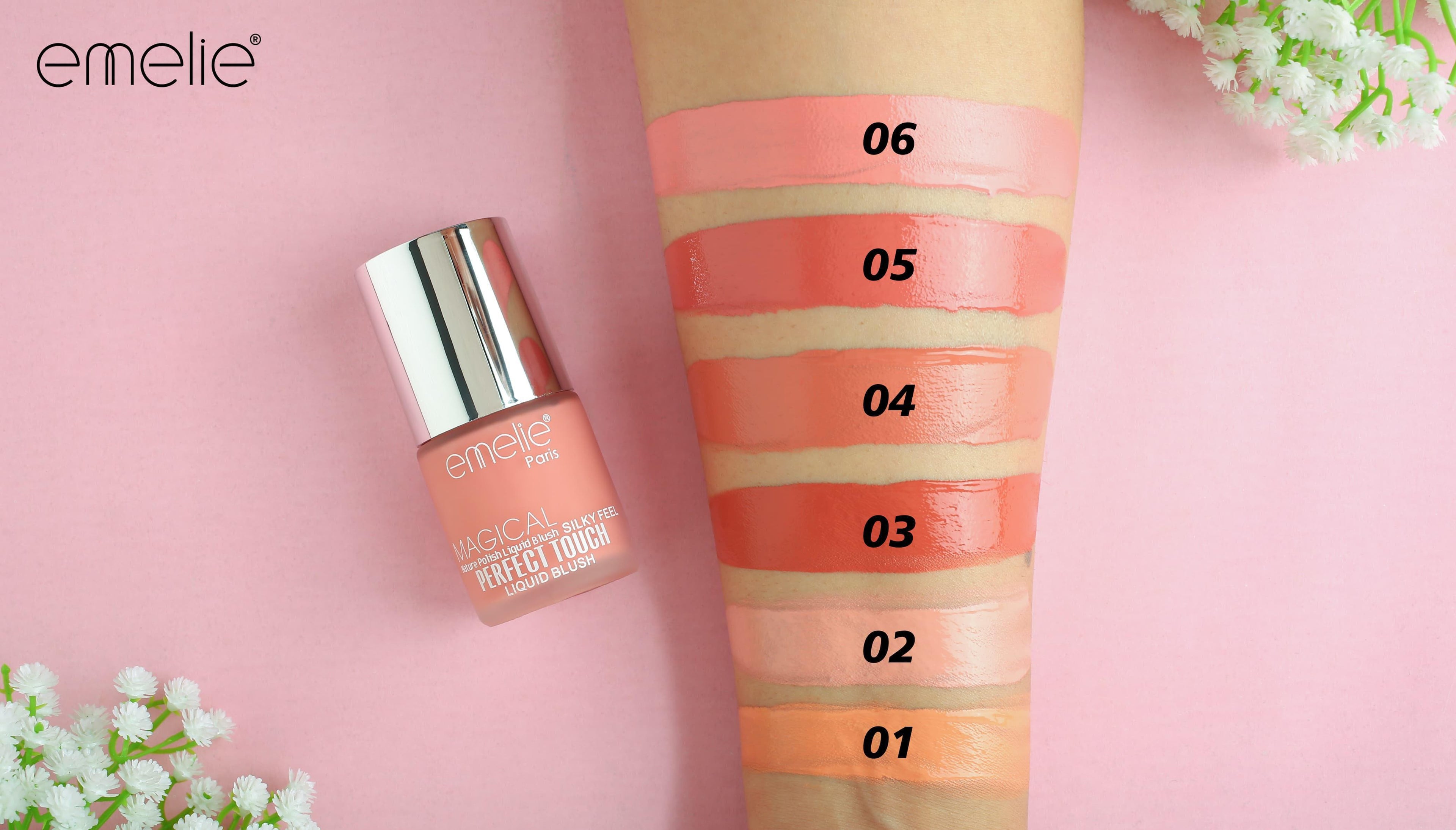 Emelie Magical Nature Polish Liquid Blush Silky Feel