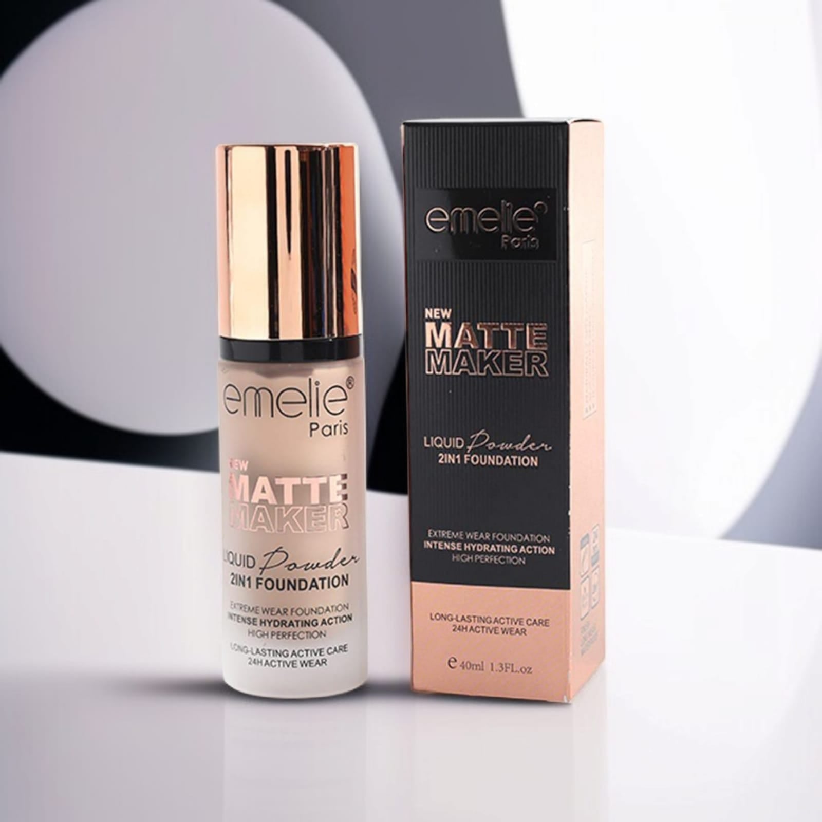 Emelie Paris Matte Maker 2-in-1 Foundation