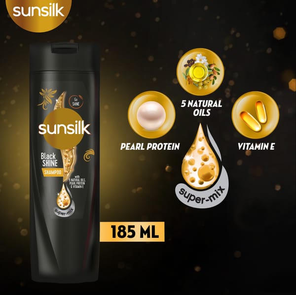 Sunsilk Shampoo Black Shine - 180Ml