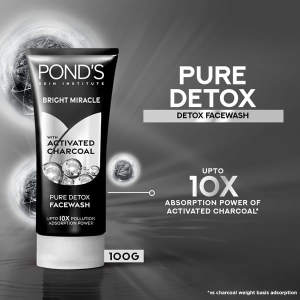 Pond's Pure Detox Anti-Pollution + Purity Face Wash, 100gm