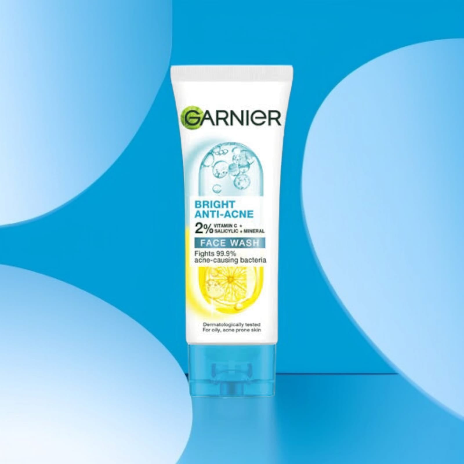 GARNIER BRIGHT ANTI ACNE FACEWASH 100ML