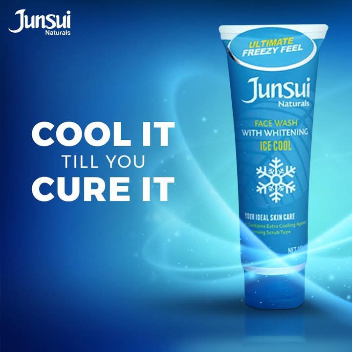 Junsui Natural Face Wash With Whitening Ice Cool