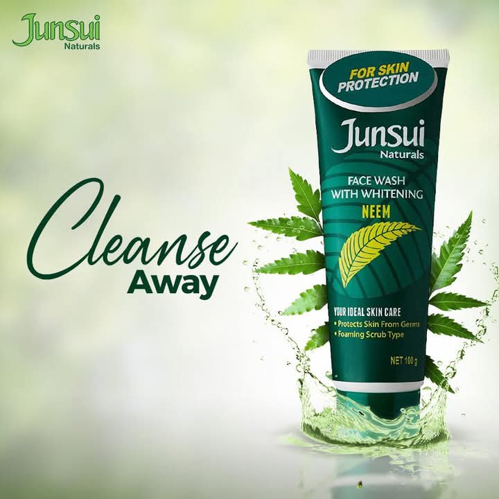 Junsui Natural Face Wash With Whitening Neem