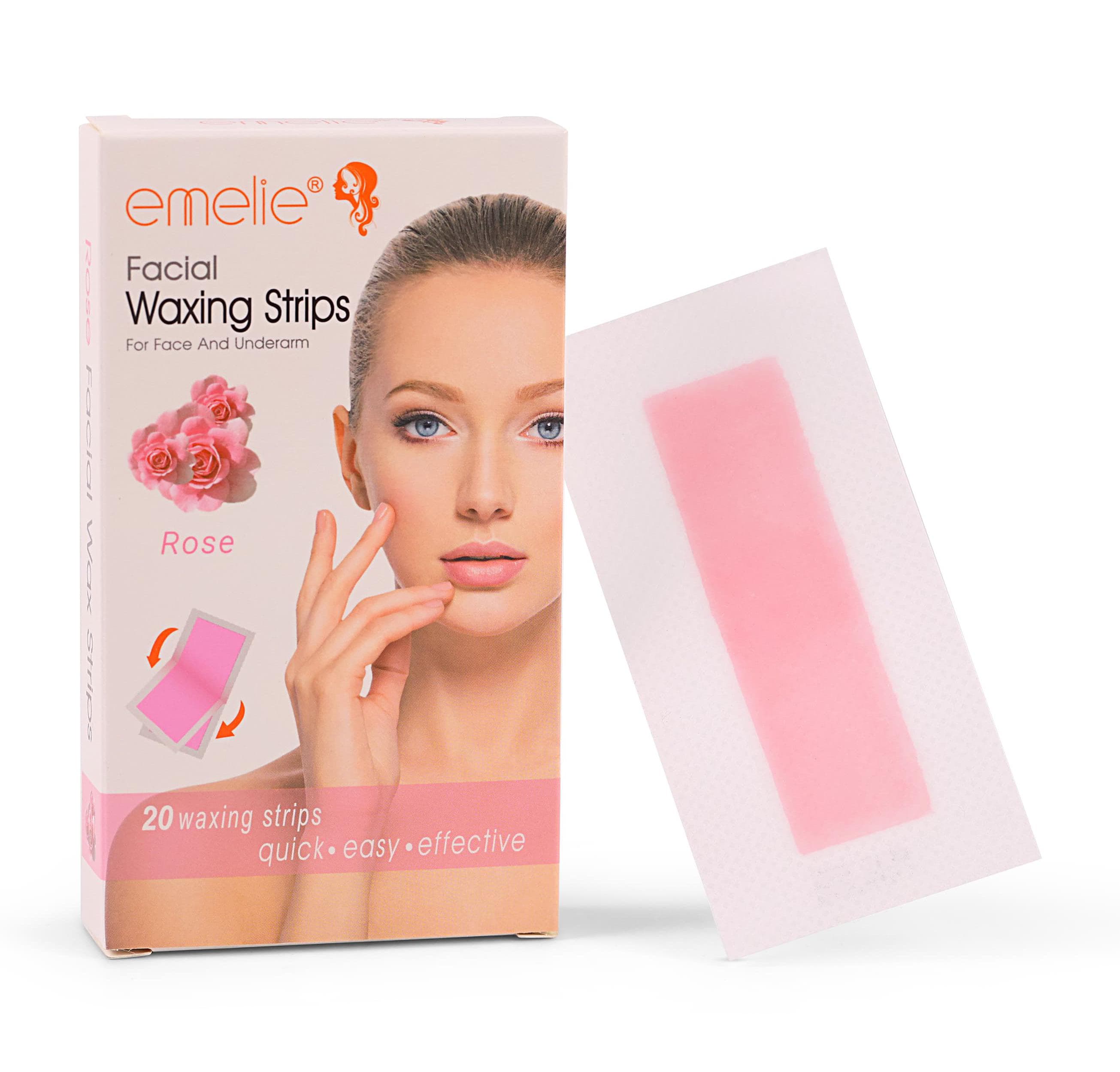 Emelie Facial Waxing Strips For Face & Underarm 20 Waxing Strips
