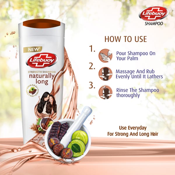 Lifebuoy Shampoo Naturally Long 650Ml