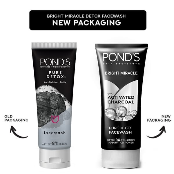 Pond's Pure Detox Anti-Pollution + Purity Face Wash, 100gm