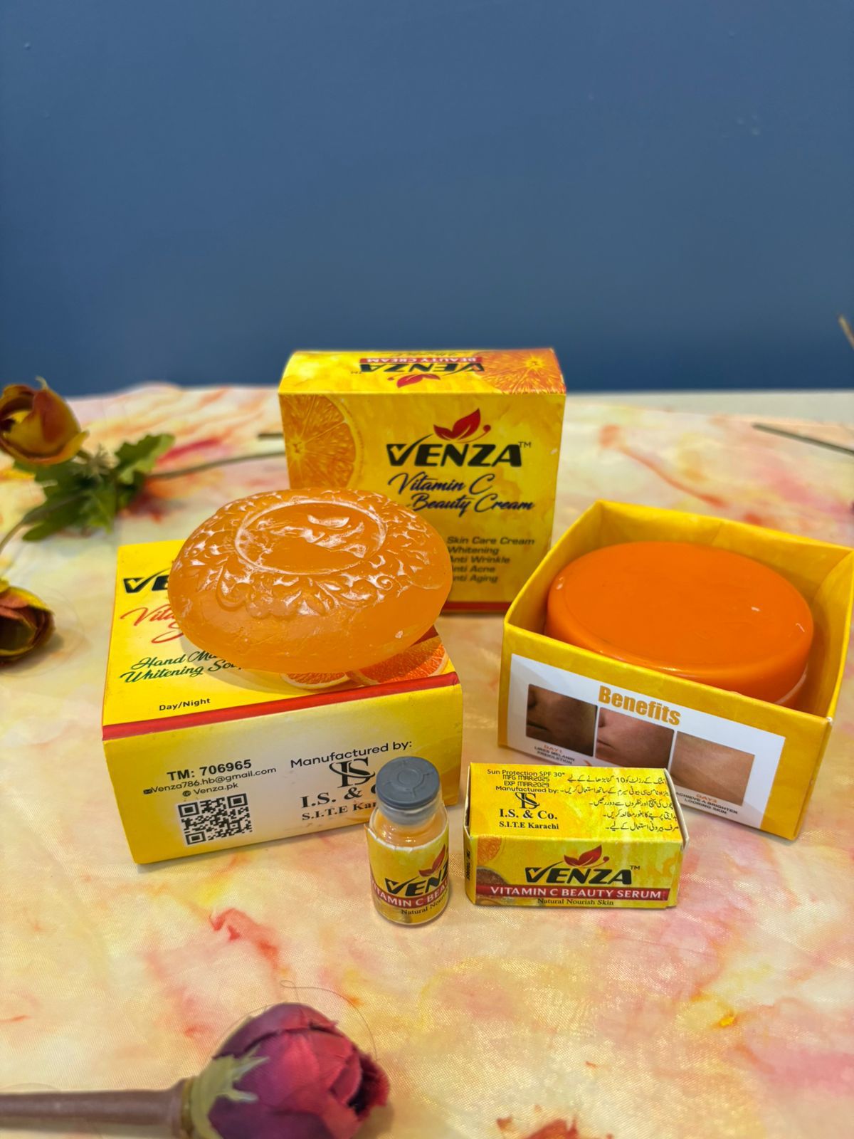 Venza Vitamin C Beauty Cream + Beauty Soap + Free Beauty Serum